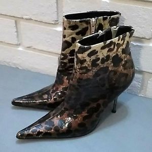 Gomax Animal Print Ankle Boots. Sz 7